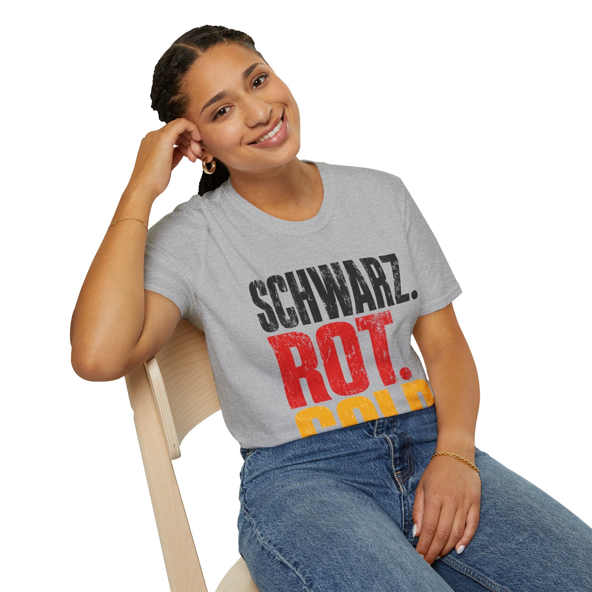 Germany Schwarz Rot Gold T-Shirt — German Flag Pride Graphic Tee