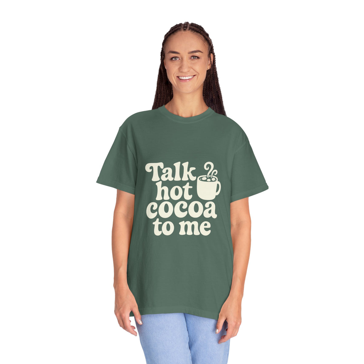 Talk Hot Cocoa To Me Tee - Funny Winter Mug Graphic T-Shirt - Trending Now - October 2026