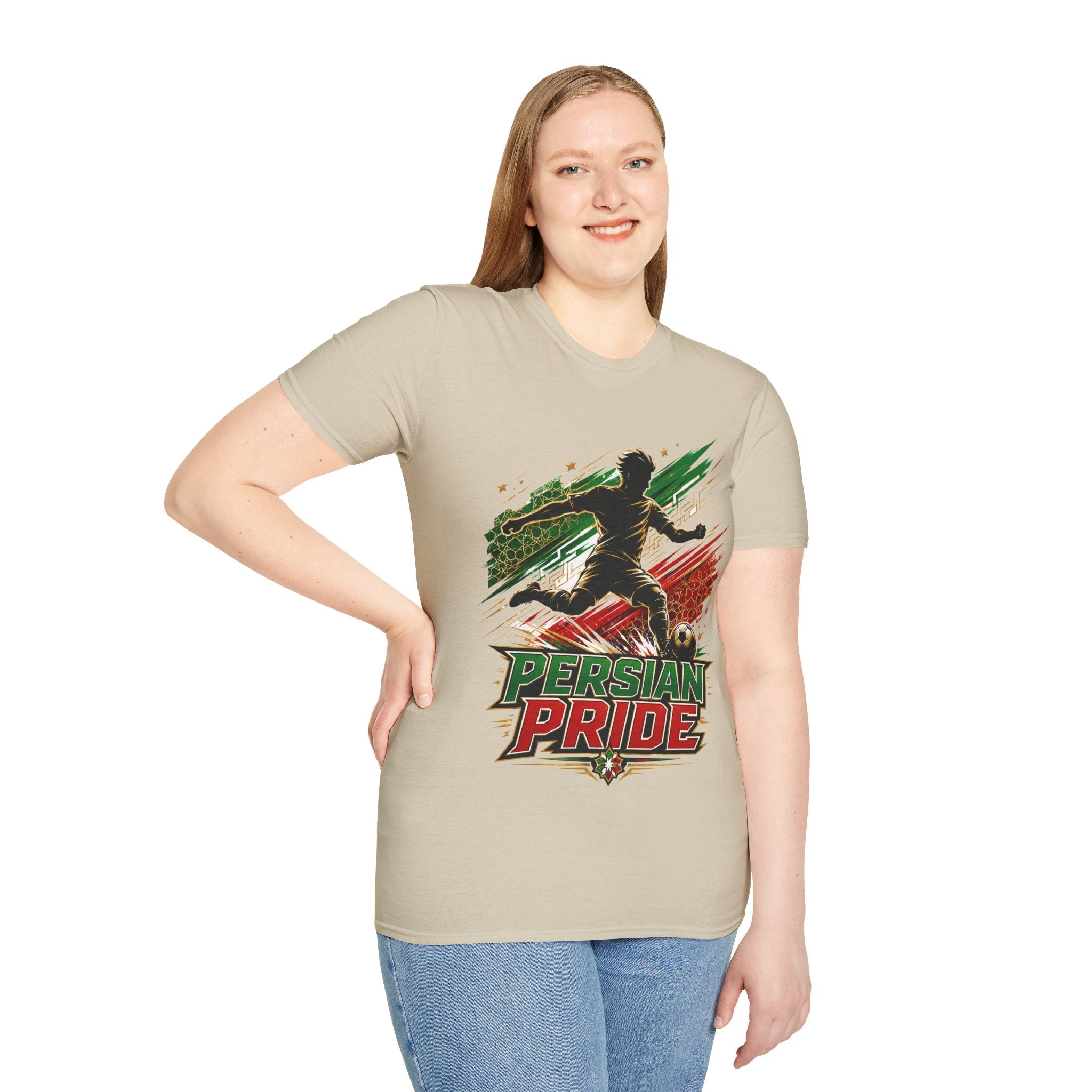 Iran Persian Pride Soccer Tee — Iranian Football Fan T-Shirt