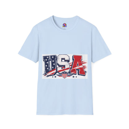 USA Flag Graphic T-Shirt — Patriotic Red White & Blue Tee