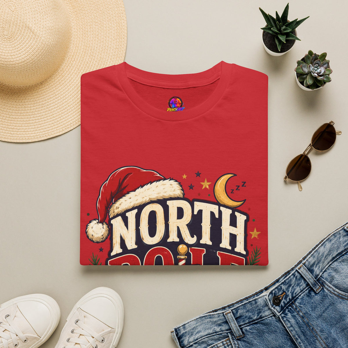 North Pole Nap Team T-Shirt — Funny Christmas Sleepy Holiday Tee