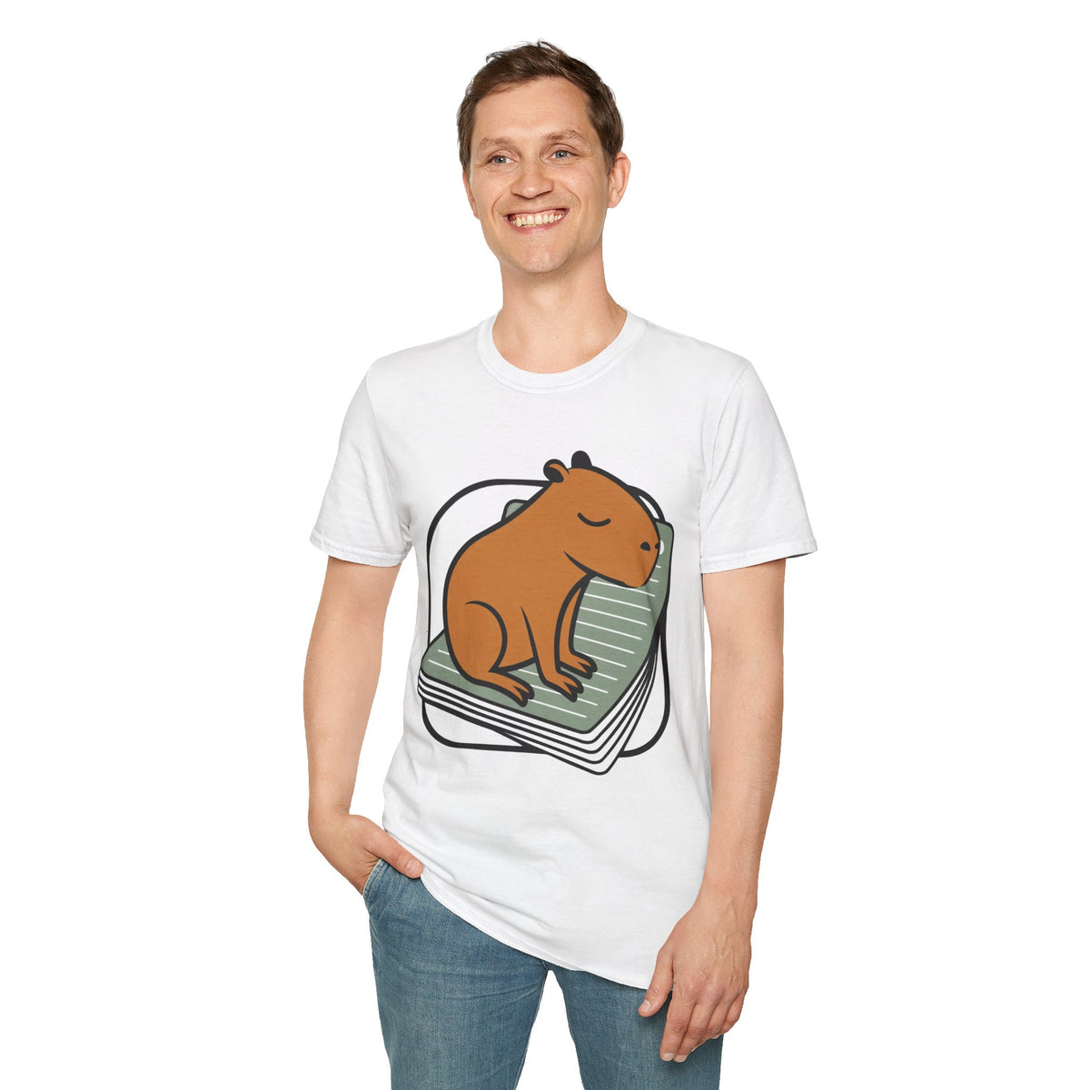 Capybara Nap T-Shirt — Cute Relaxed Capybara Illustration Tee - Trending Now - August 2026