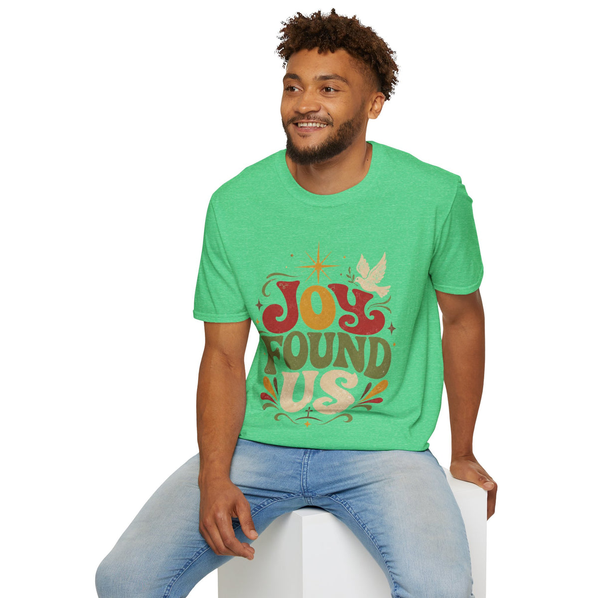Joy Found Us T‑Shirt — Retro Christmas Holiday Graphic Tee