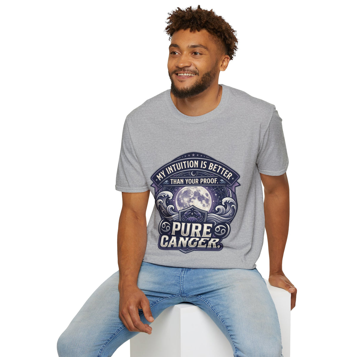 Cancer Zodiac T-Shirt — "My Intuition Is Better Than Your Proof" Astrology Tee