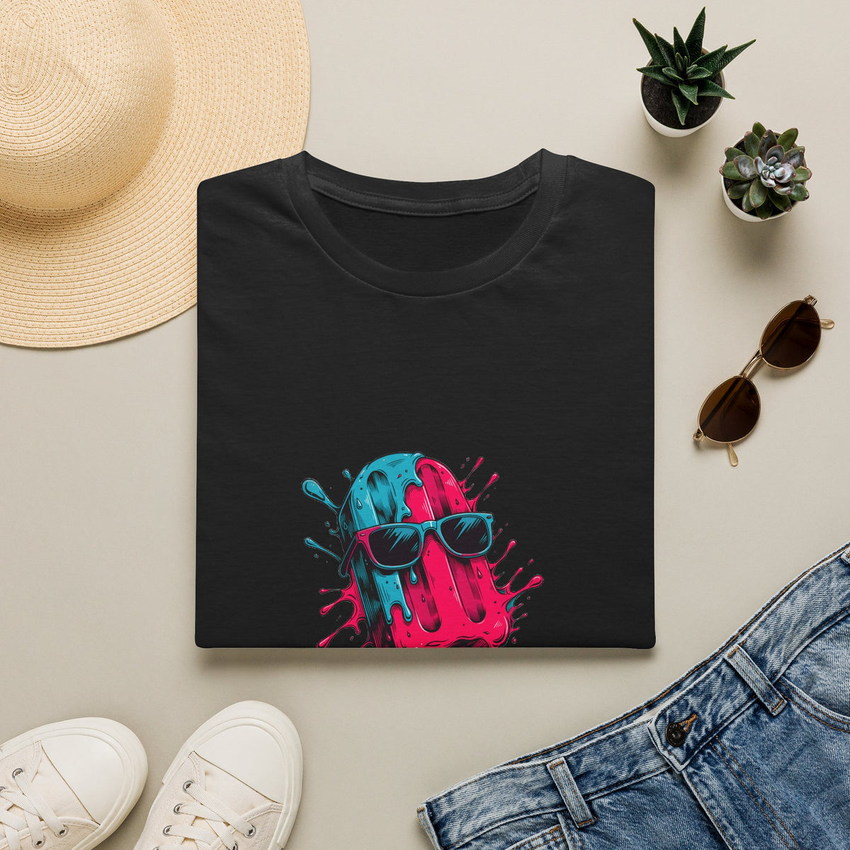 Last Days Of Summer Popsicle Tee - Vibrant Melting Ice Cream Graphic T-Shirt - Trending Now - September 2026