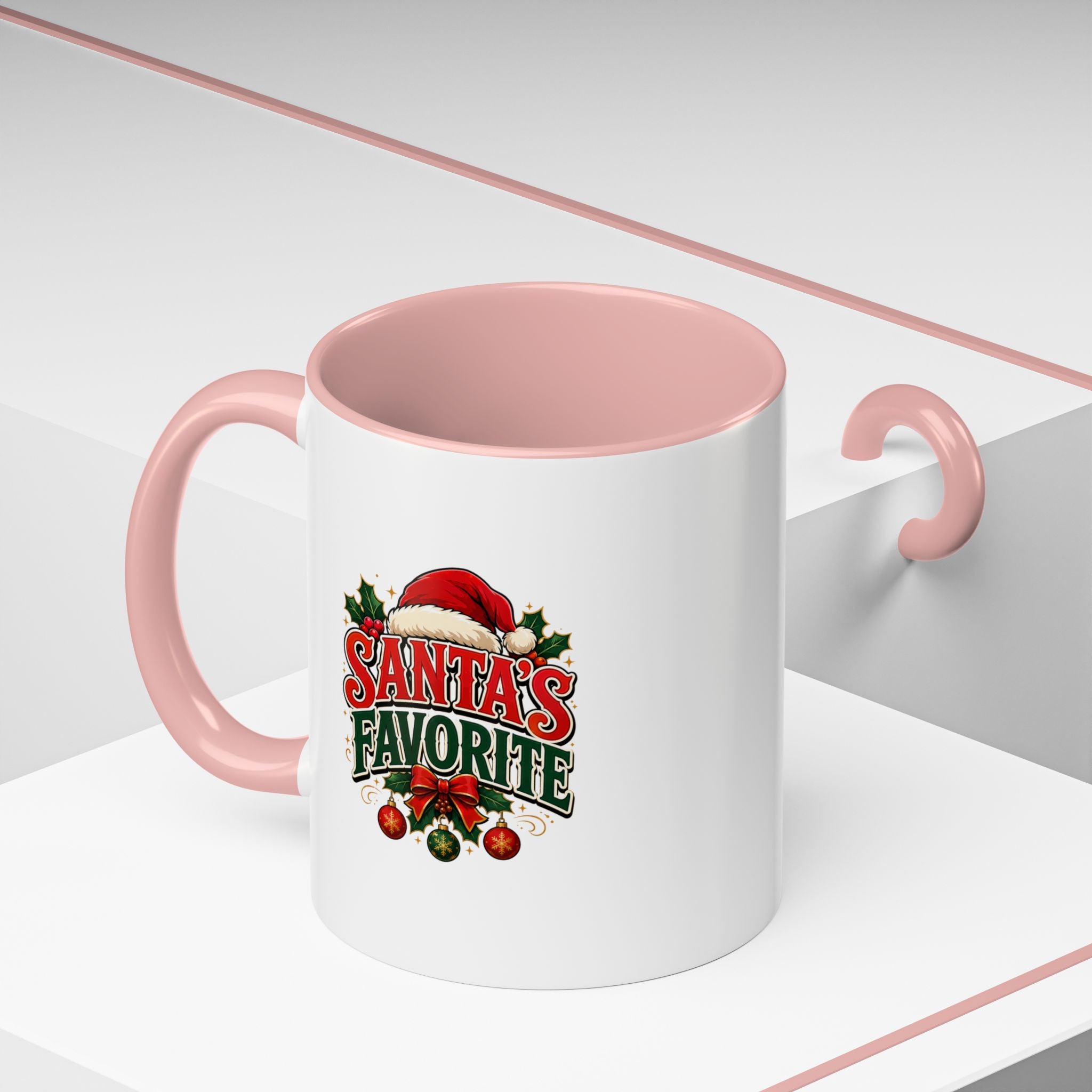 Santa's Favorite Accent Coffee Mug – Festive Holiday Ceramic Gift
