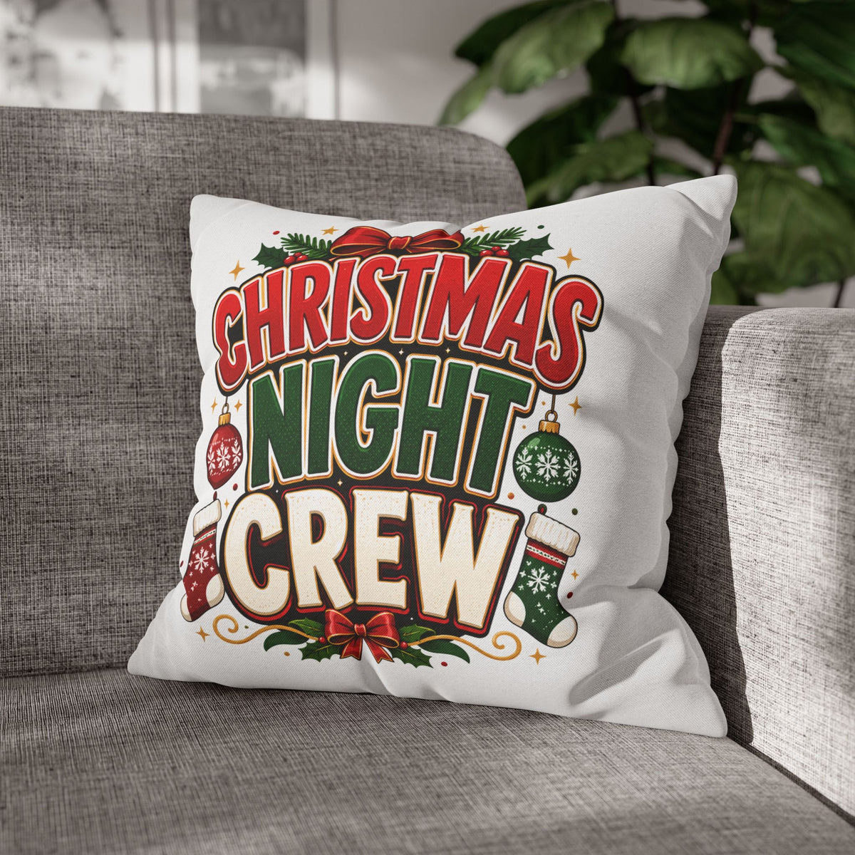 Christmas Night Crew Pillowcase