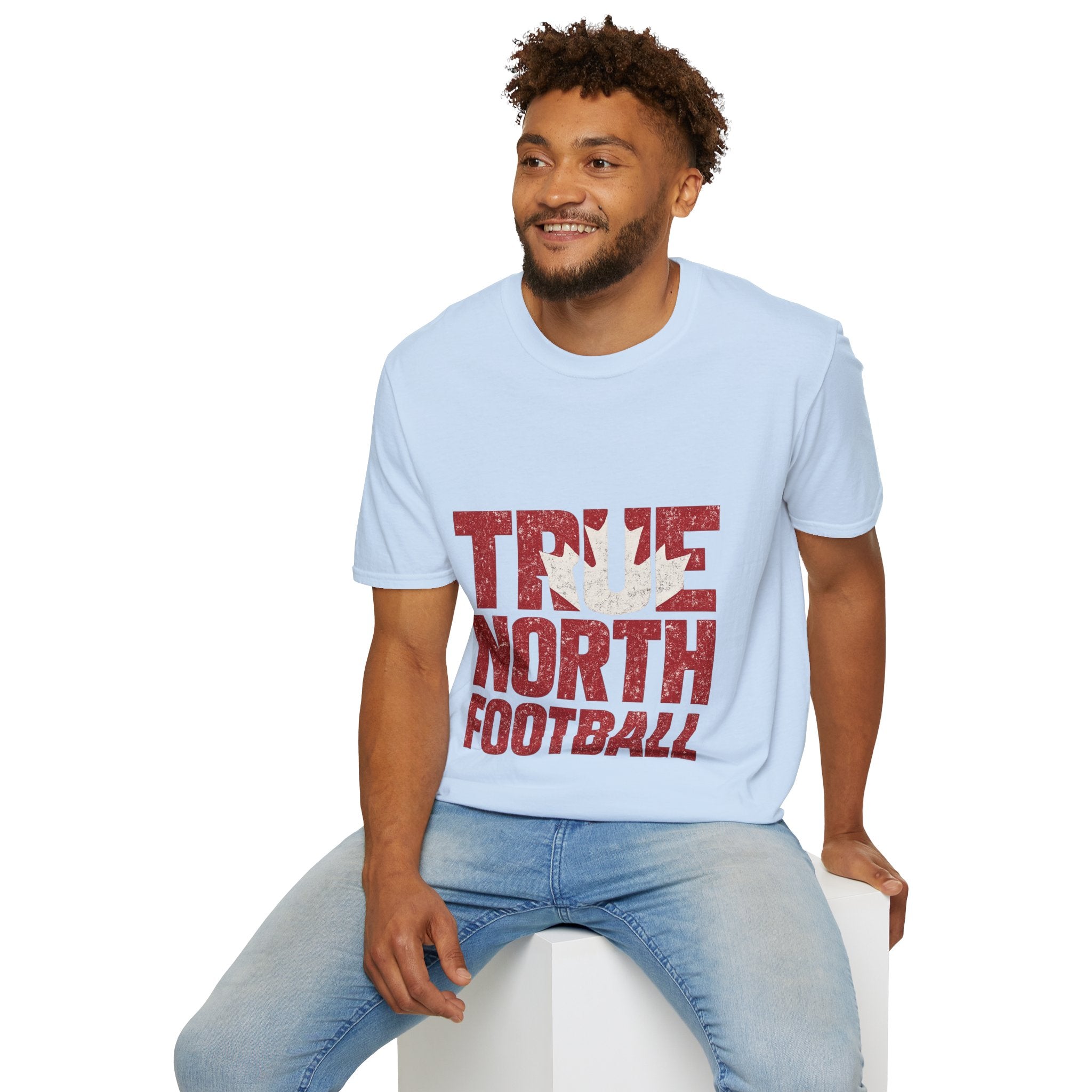 Canada True North Football T-Shirt — Vintage Canadian Leafs Sports Tee