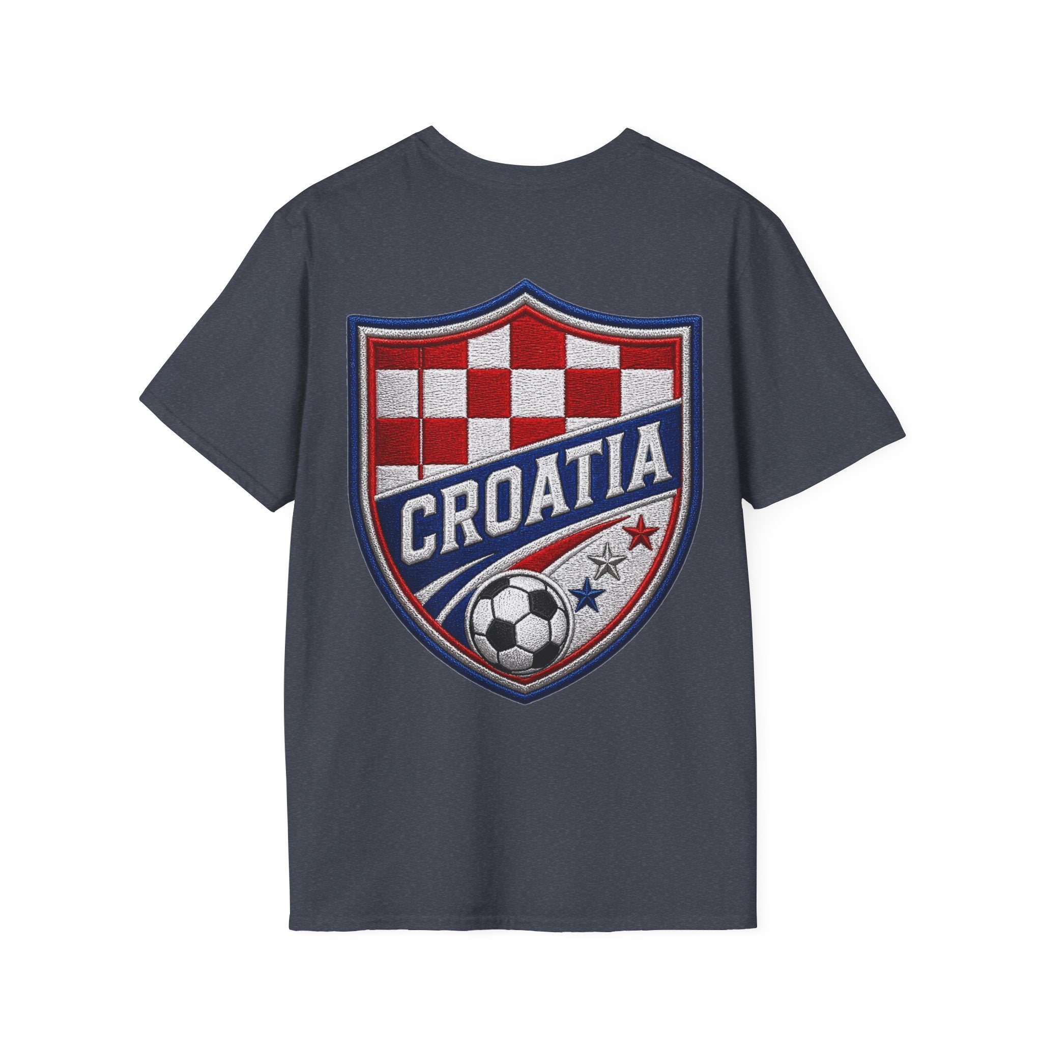 Checkered Glory T-Shirt — Croatia Soccer Fan Tee