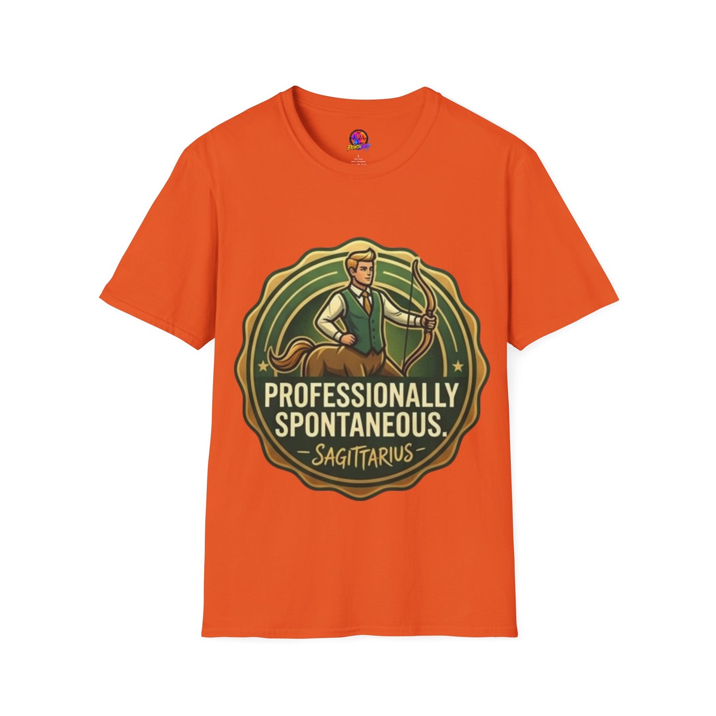 Sagittarius Archer T‑Shirt — "Professionally Spontaneous" Zodiac Tee