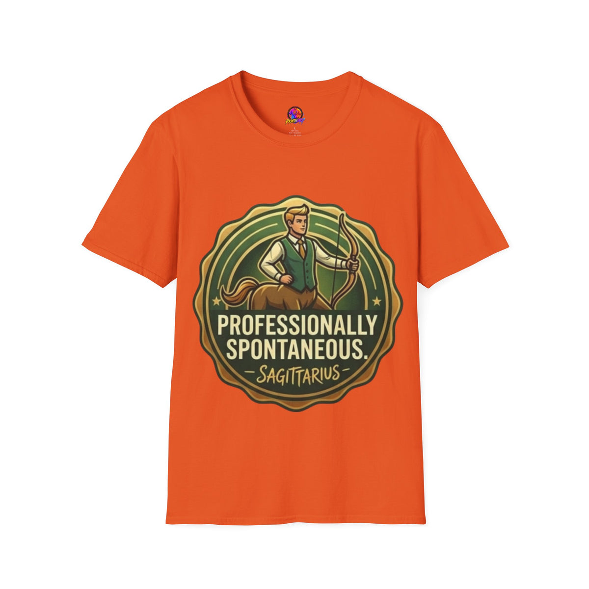 Sagittarius Archer T‑Shirt — "Professionally Spontaneous" Zodiac Tee