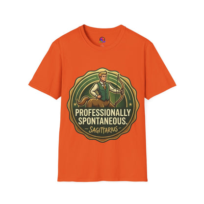 Sagittarius Archer T‑Shirt — "Professionally Spontaneous" Zodiac Tee