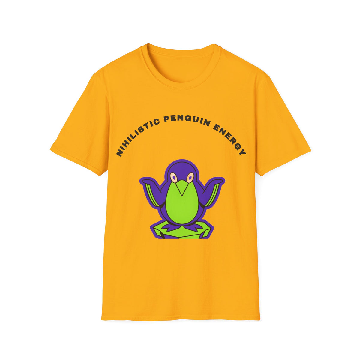 Penguin Energy T-Shirt — "Nihilistic Penguin Energy" Cute Cartoon Tee - Trending Now - September 2026