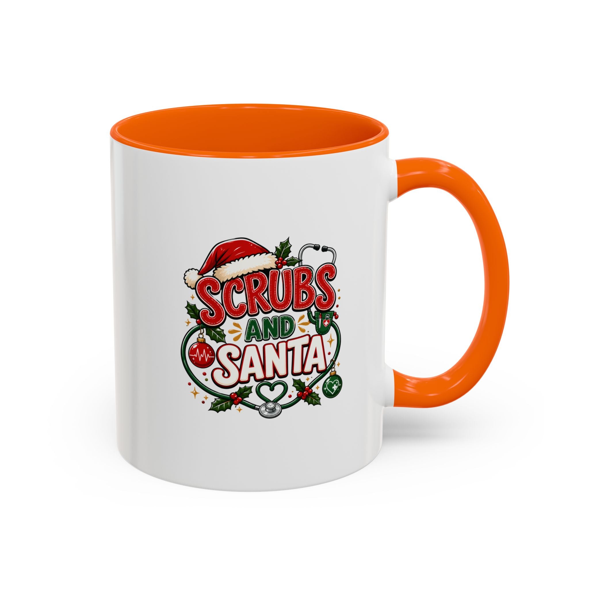 Coffee Mug — "Scrubs and Santa" Christmas Nurse Mug
