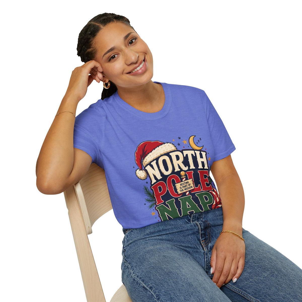North Pole Nap Team T-Shirt — Funny Christmas Sleepy Holiday Tee