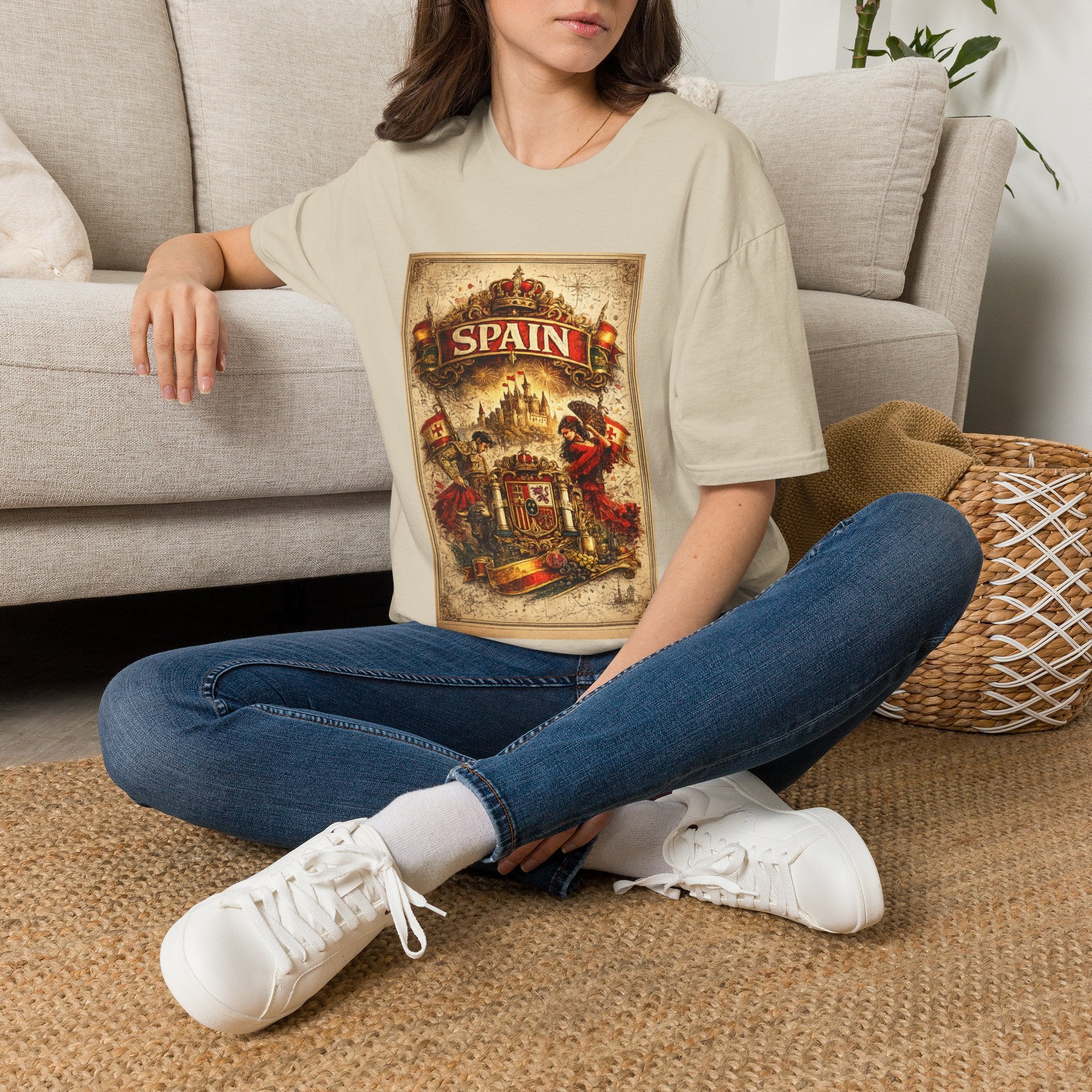 Spain Vintage Travel Graphic T‑Shirt — Retro Spanish Landmark Tee
