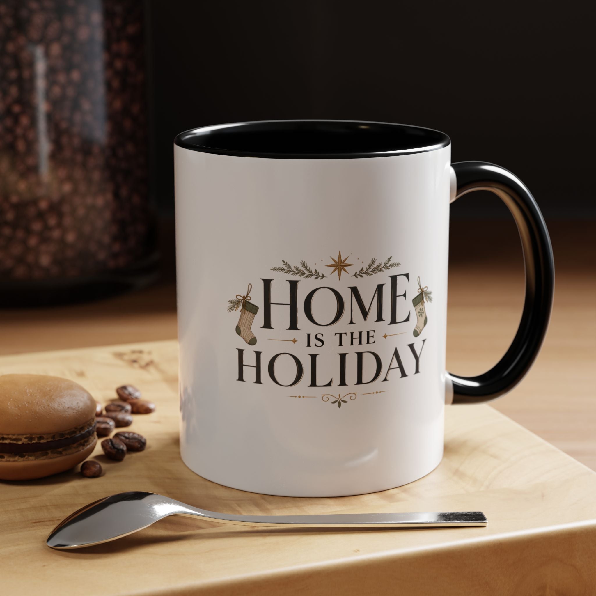 Christmas Home Is the Holiday Coffee Mug — Christmas Holiday Accent Mug
