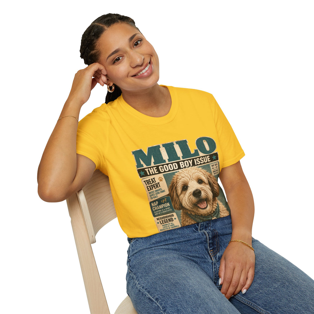 Milo 'The Good Boy Issue' Dog Magazine T-Shirt