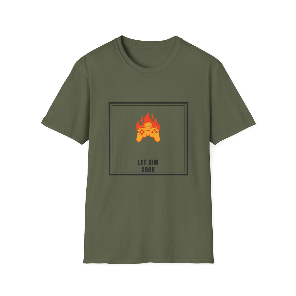 Gaming Controller on Fire T-Shirt — "Let Him Cook" Gamer Tee - Trending Now - September 2026