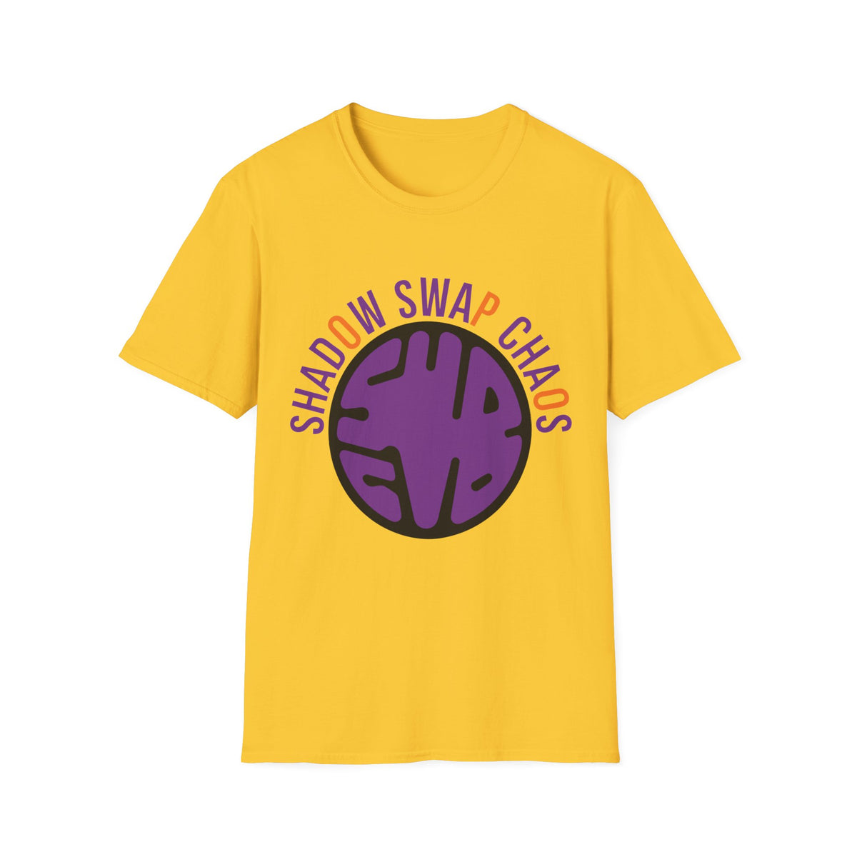 T-Shirt — "Shadow Swap Chaos" Purple Brain Graphic Tee - Trending Now - August 2026