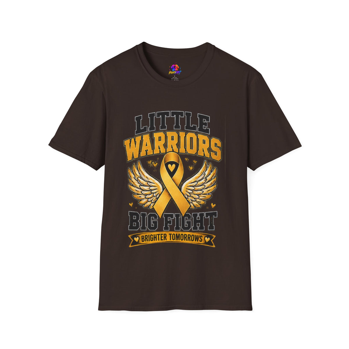 Kids T-Shirt — "Little Warriors Big Fight" Childhood Cancer Awareness Tee