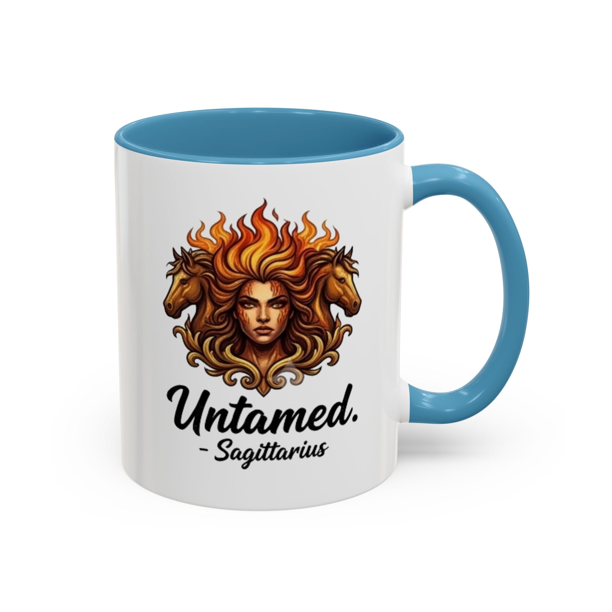 Untamed Sagittarius Accent Coffee Mug – Zodiac Astrology Gift (11/15oz)