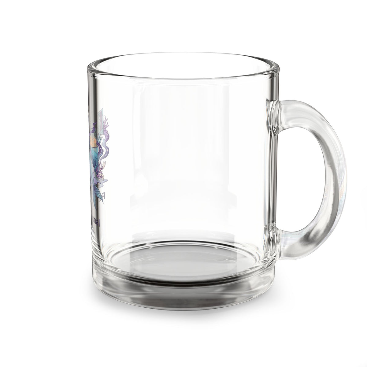 Pisces Glass Mug — "Reality Is Optional" Zodiac Coffee Cup, 10oz