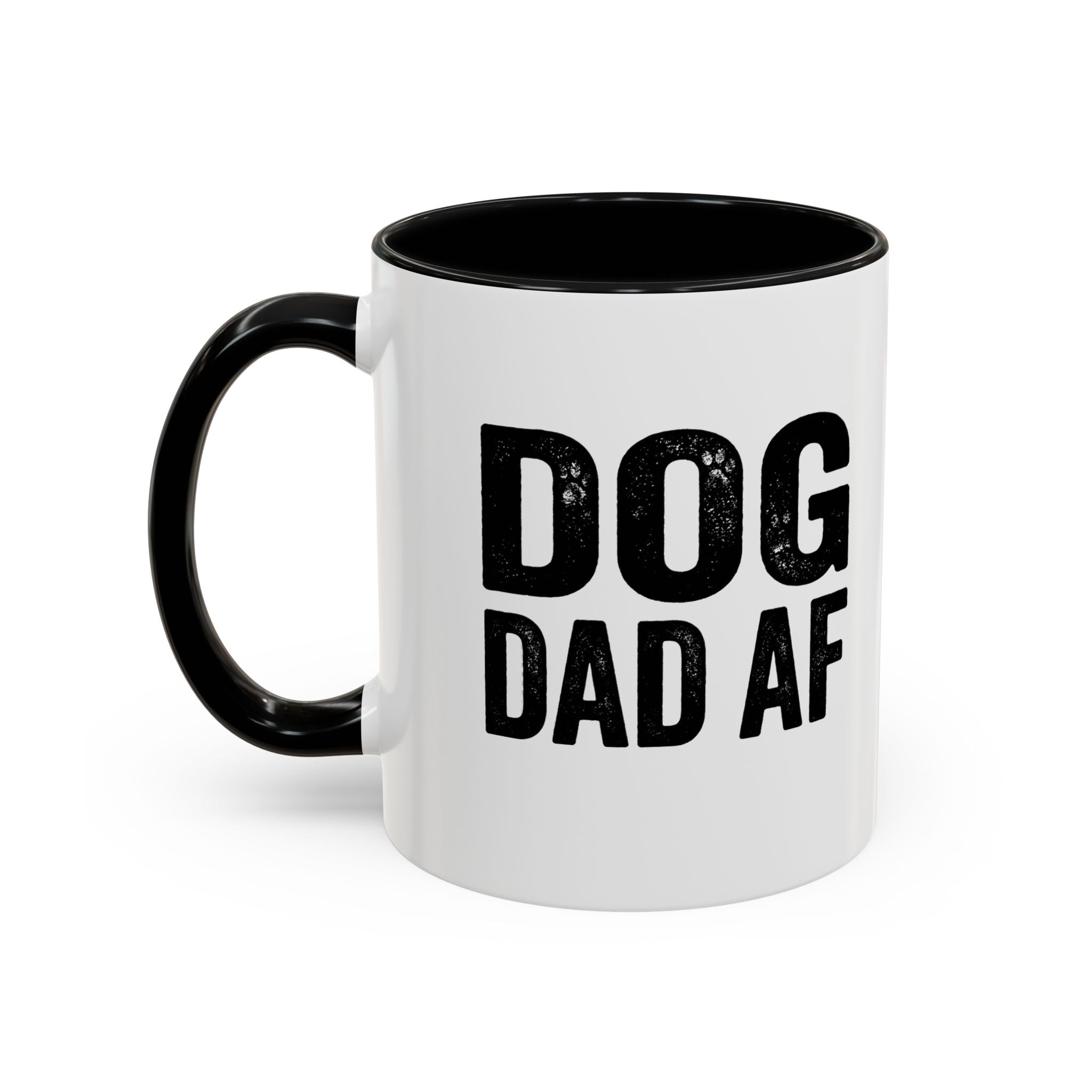 Funny Dog Dad AF Coffee Mug – Funny Black Accen Gift for Dog Lovers