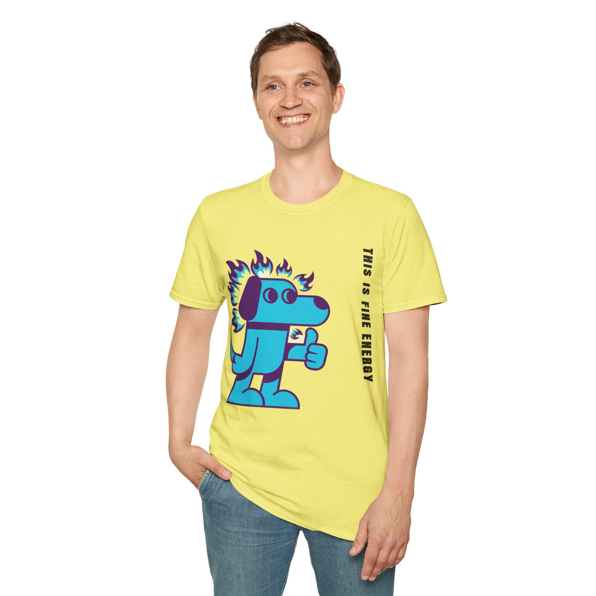 Flaming Blue Dachshund T-Shirt — Cute Cartoon Dog Graphic Tee - Trending Now - September 2026