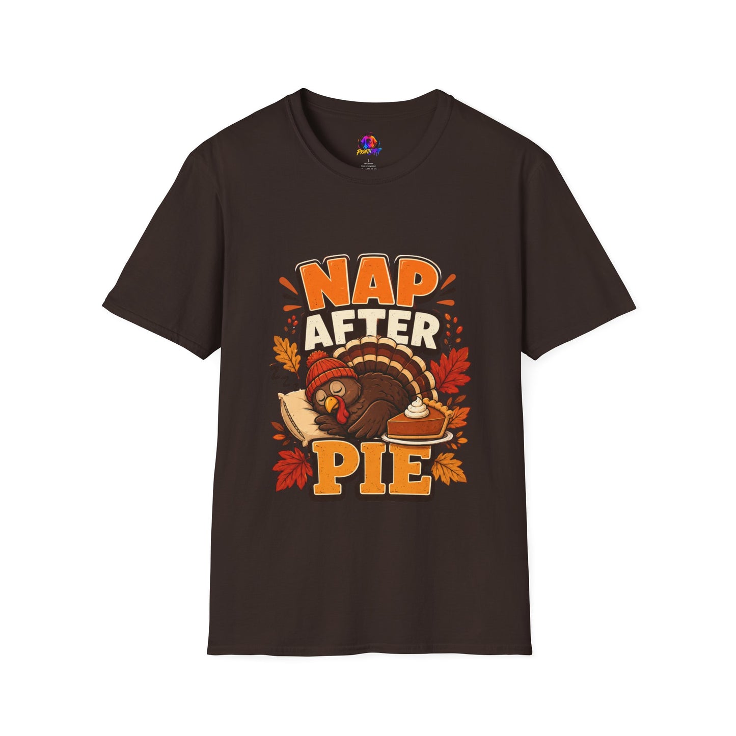 Nap After Pie T-Shirt — Funny Thanksgiving Turkey Tee