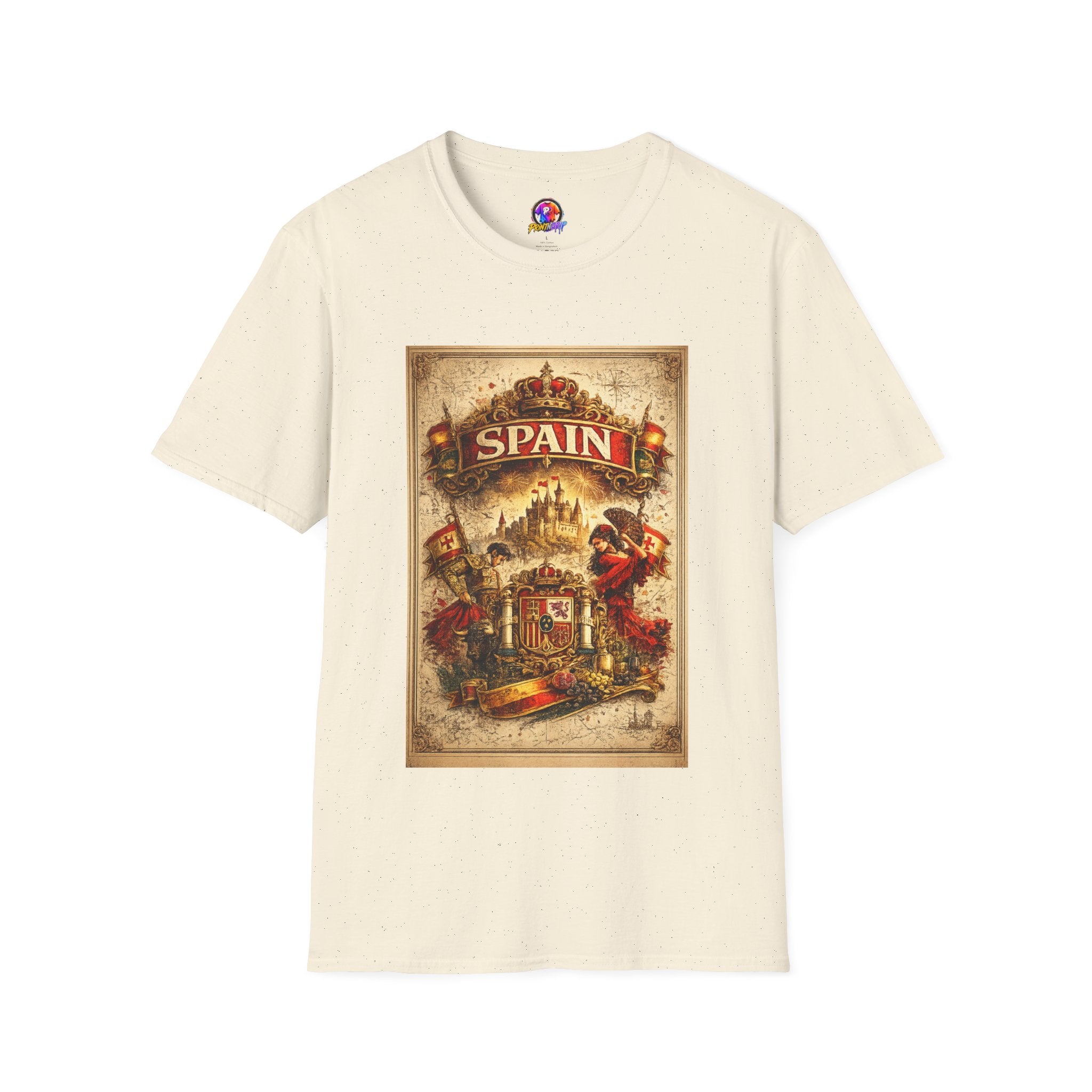 Spain Vintage Travel Graphic T‑Shirt — Retro Spanish Landmark Tee