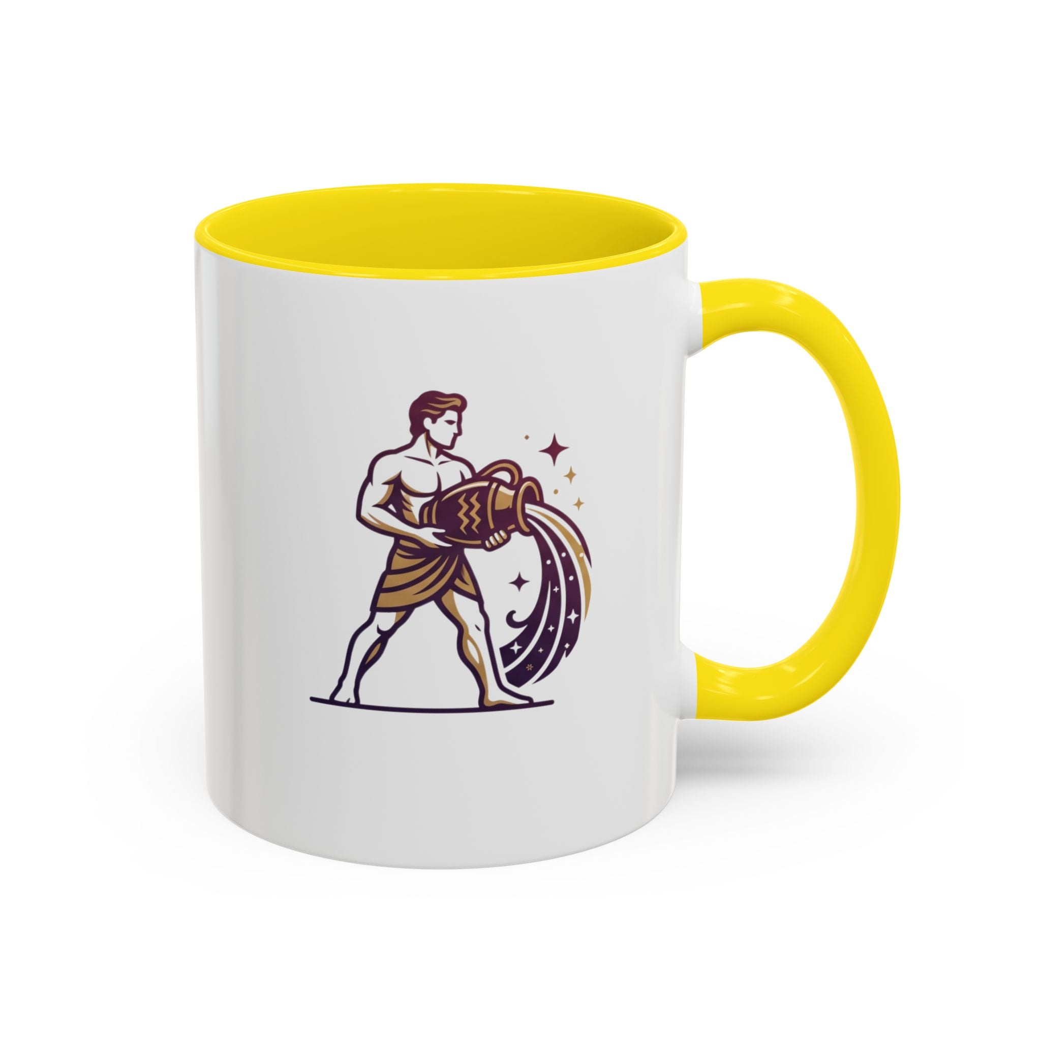 Aquarius Zodiac Coffee Mug — Water Bearer Astrology Gift