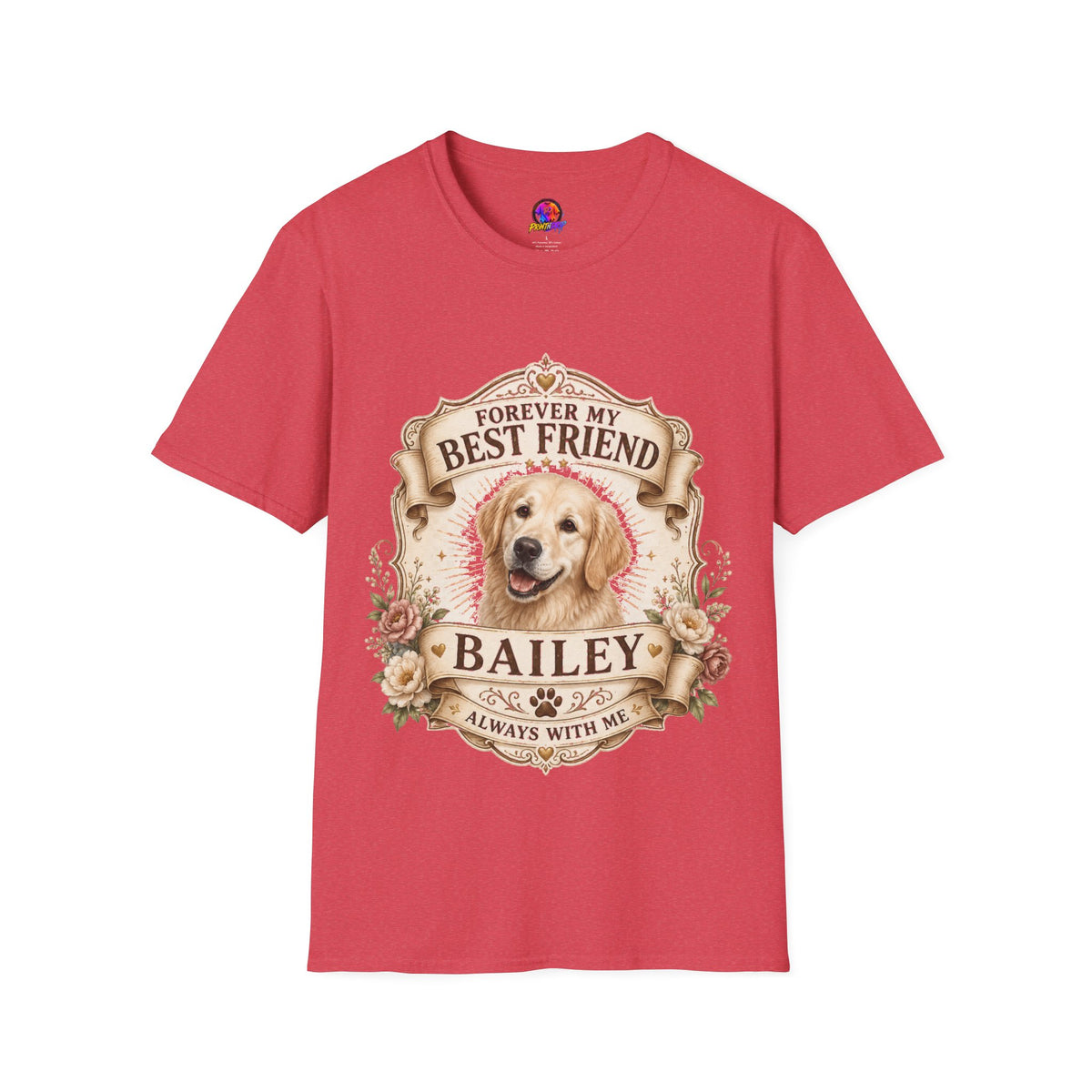 Forever My Best Friend Golden Retriever T-Shirt — Personalized Pet Memorial Tee