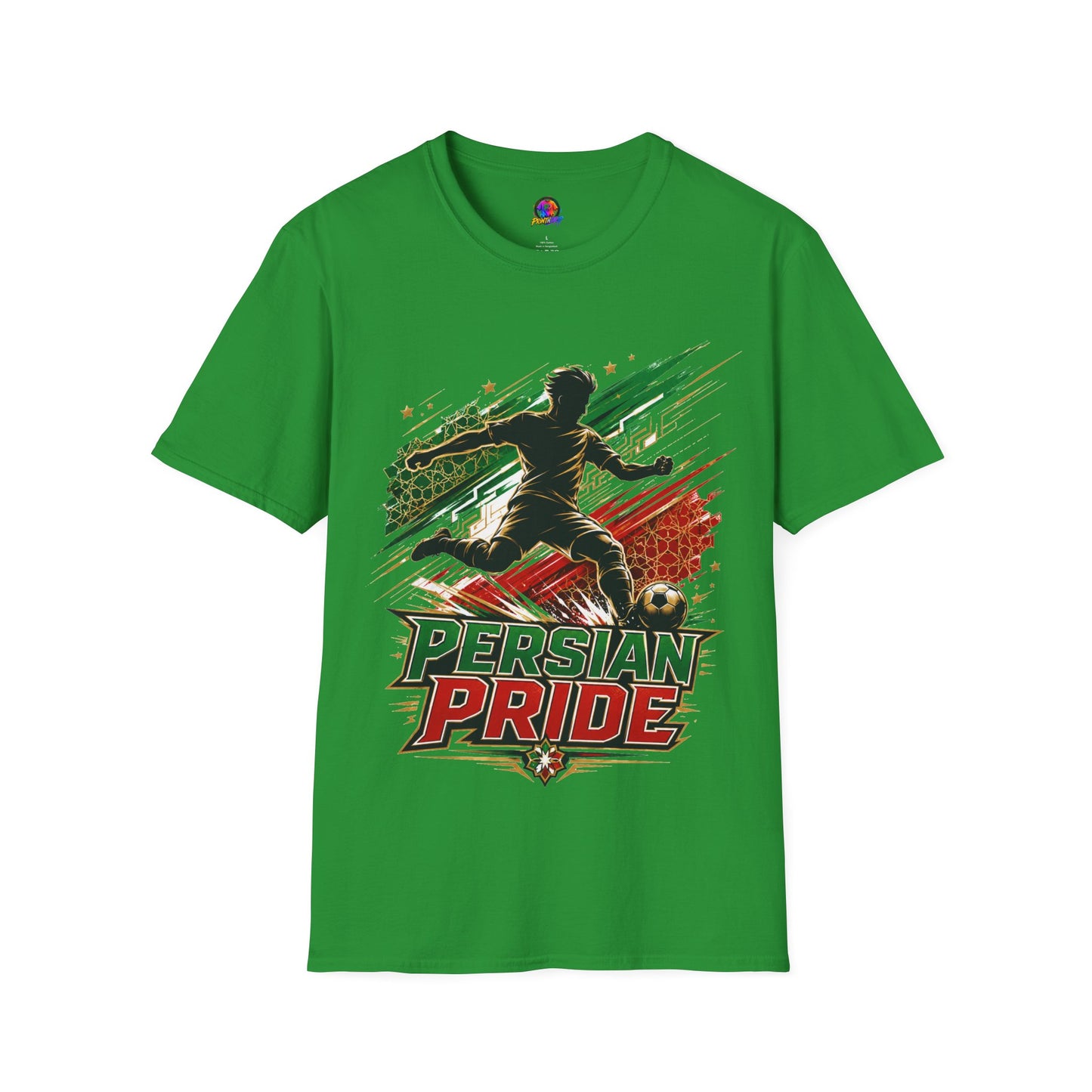 Iran Persian Pride Soccer Tee — Iranian Football Fan T-Shirt