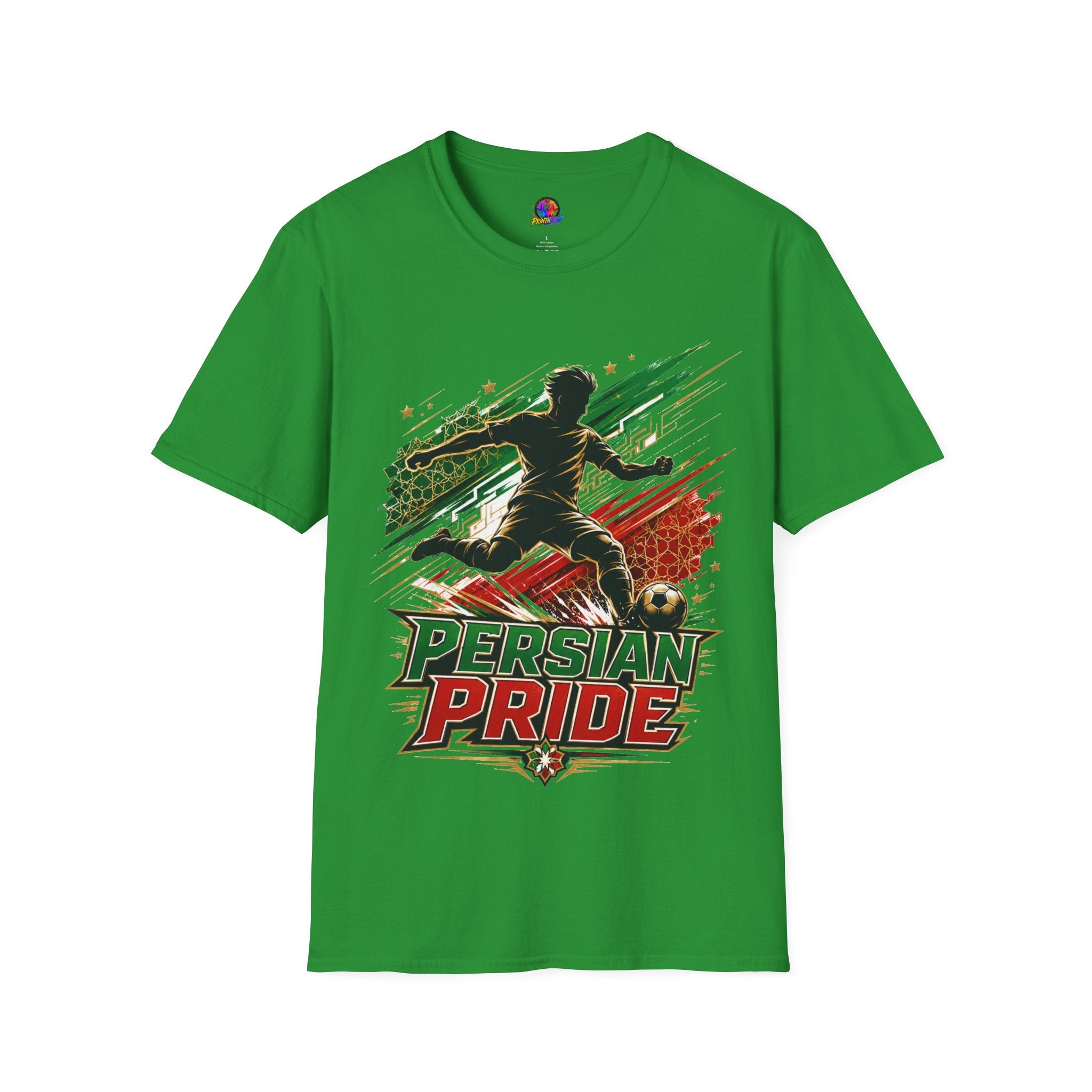Iran Persian Pride Soccer Tee — Iranian Football Fan T-Shirt