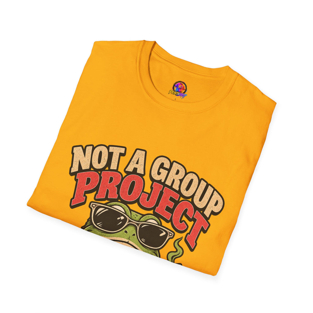 Not a Group Project Frog T-Shirt — "Socially Selective" Funny Introvert Tee