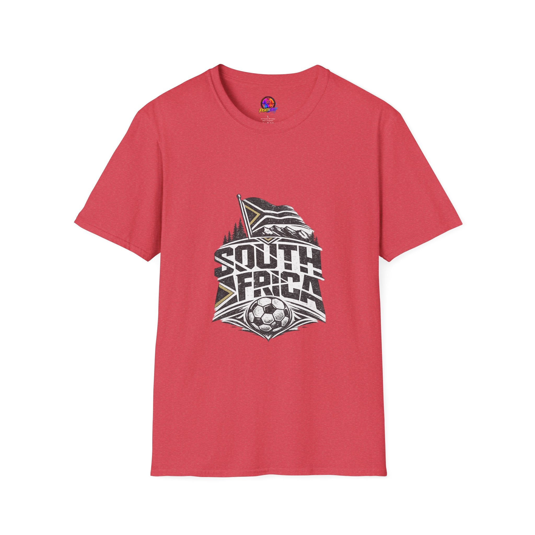 South Africa Flag & Soccer Crest T‑Shirt