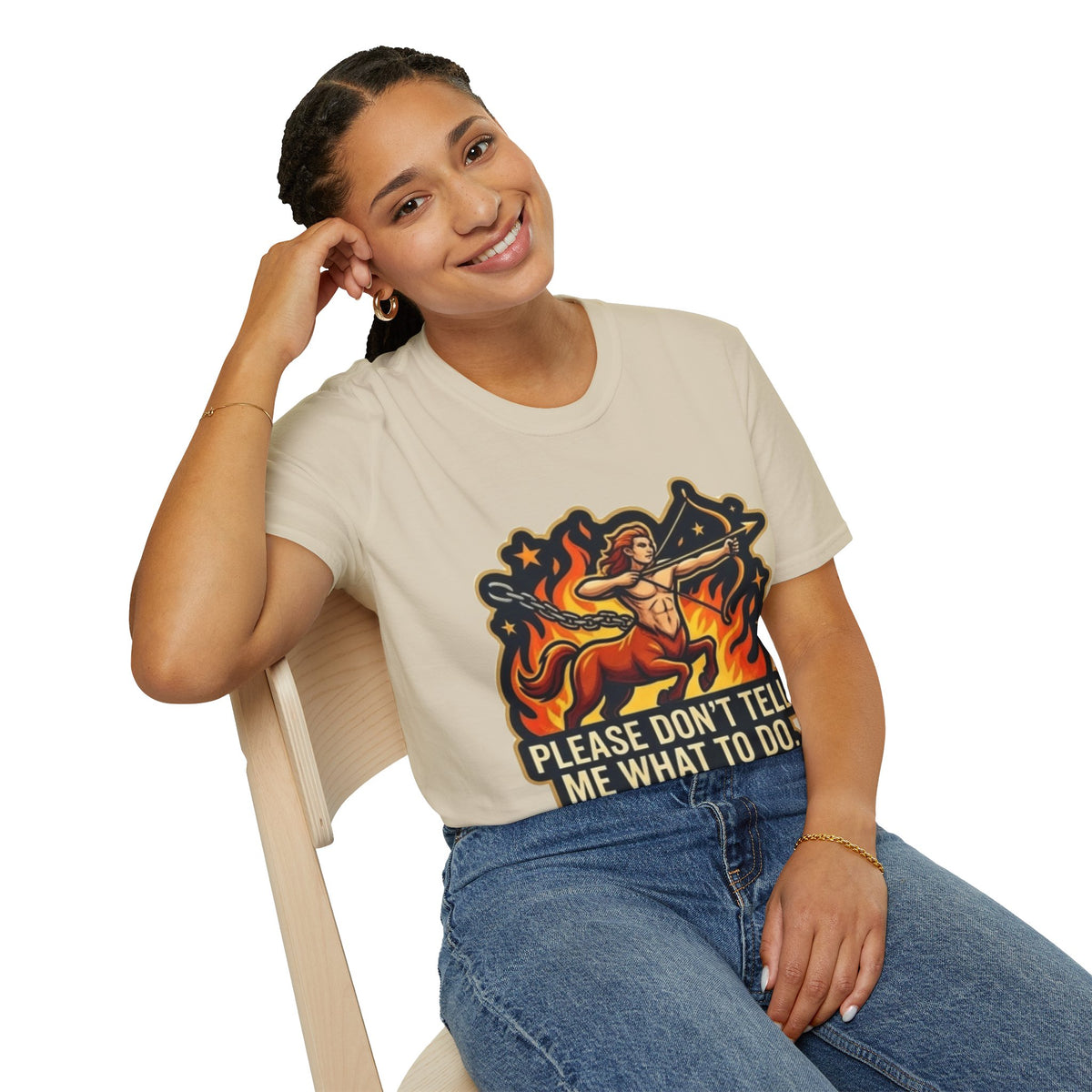 Sagittarius Archer T-Shirt — "Please Don't Tell Me What To Do" Zodiac Graphic