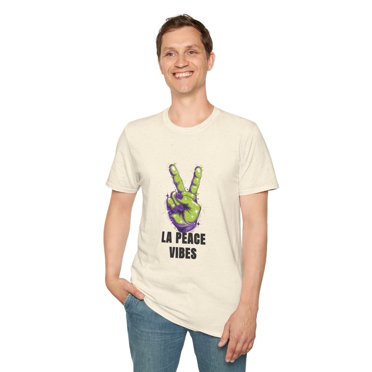 Peace Vibes T-Shirt — Green Alien Peace Sign Tee (La Peace Vibes) - Trending Now - August 2026