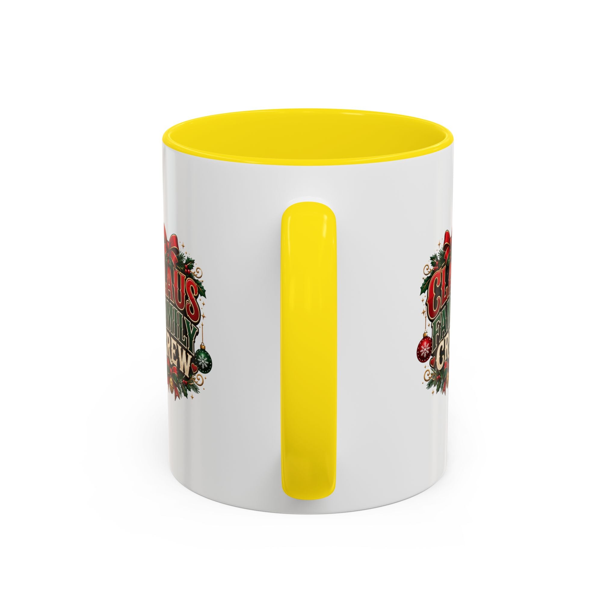 Claus Family Crew Accent Coffee Mug – Holiday Christmas Tea & Coffee Cup