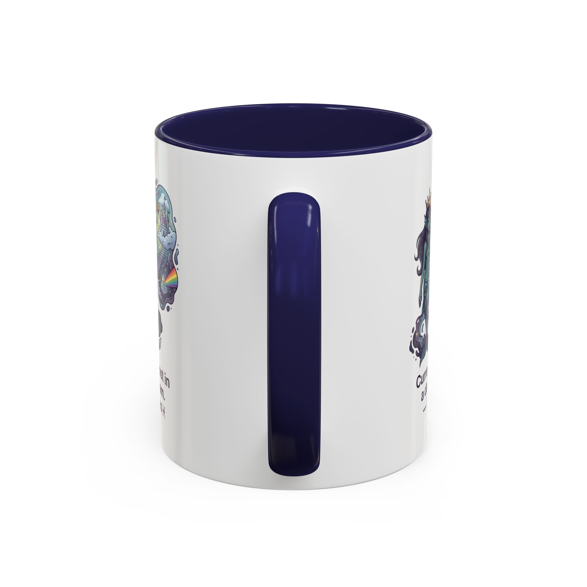 Pisces Daydream Accent Coffee Mug — "Currently lost in a daydream" Astrological Zodiac Gift