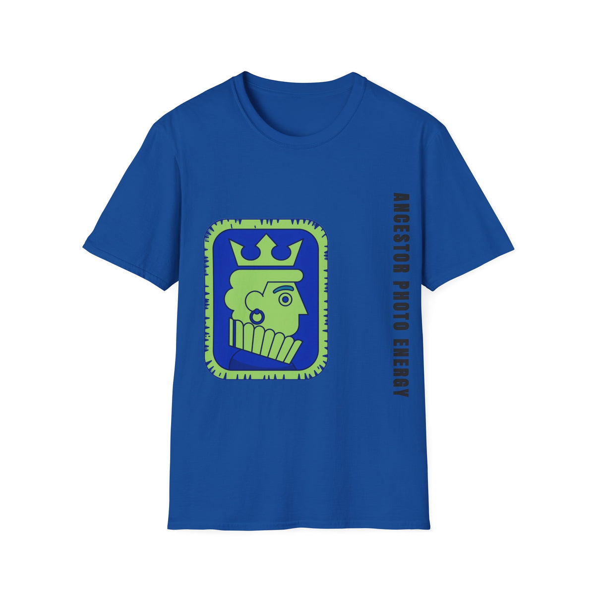 King Checkerboard Graphic T‑Shirt — Bold Green & Blue Chess King Design - Trending Now - September 2026