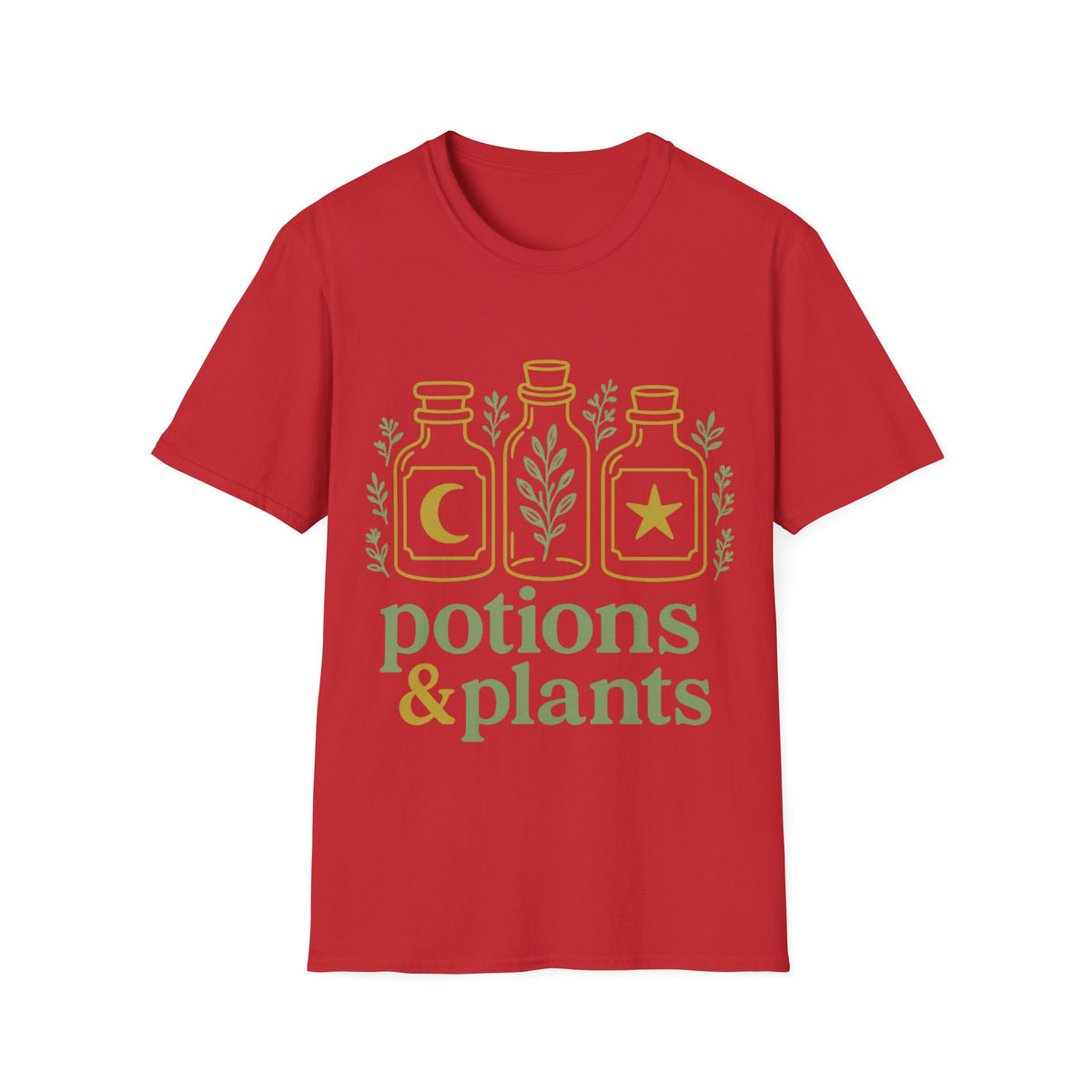 Potions & Plants T-Shirt — Botanical Apothecary Graphic Tee - Trending Now - August 2026
