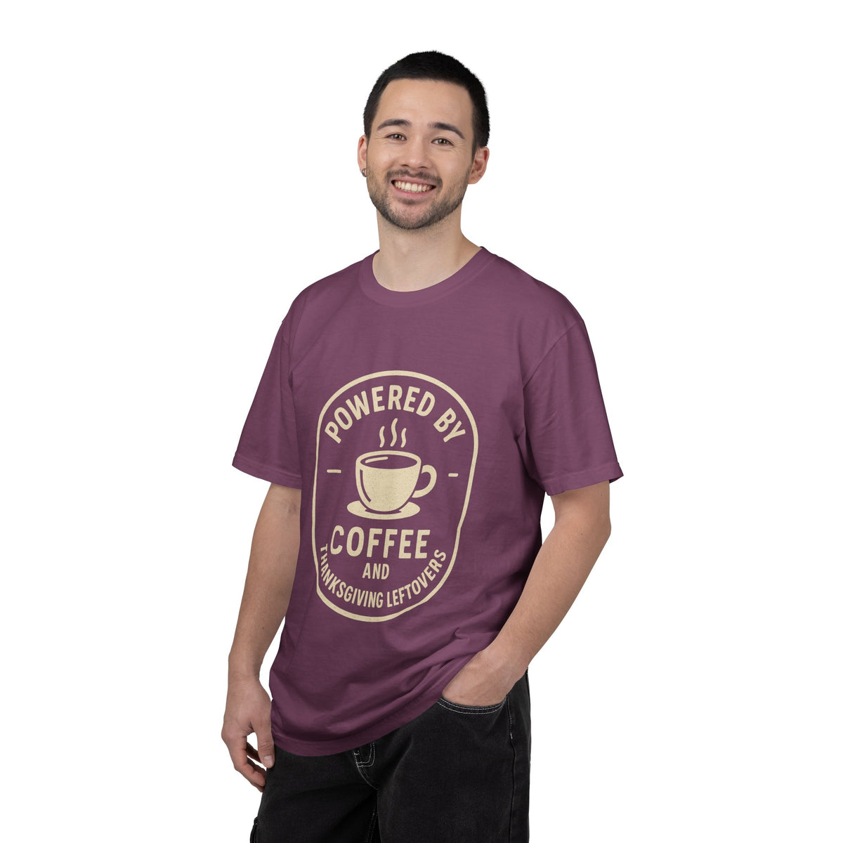 Powered by Coffee and Thanksgiving Leftovers T-Shirt - Trending Now - October 2026