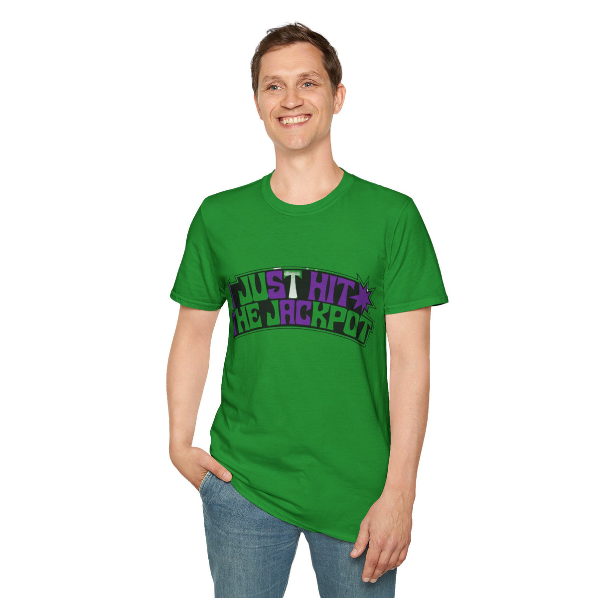 Just Hit the Jackpot T-Shirt — Retro Casino Graphic Tee - Trending Now - August 2026