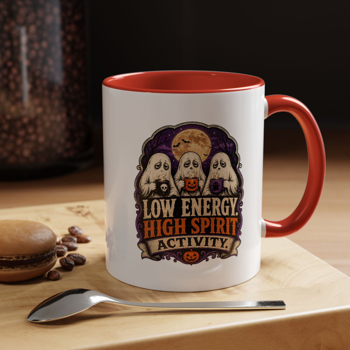 Halloween  Low Energy High Spirit Accent Coffee Mug