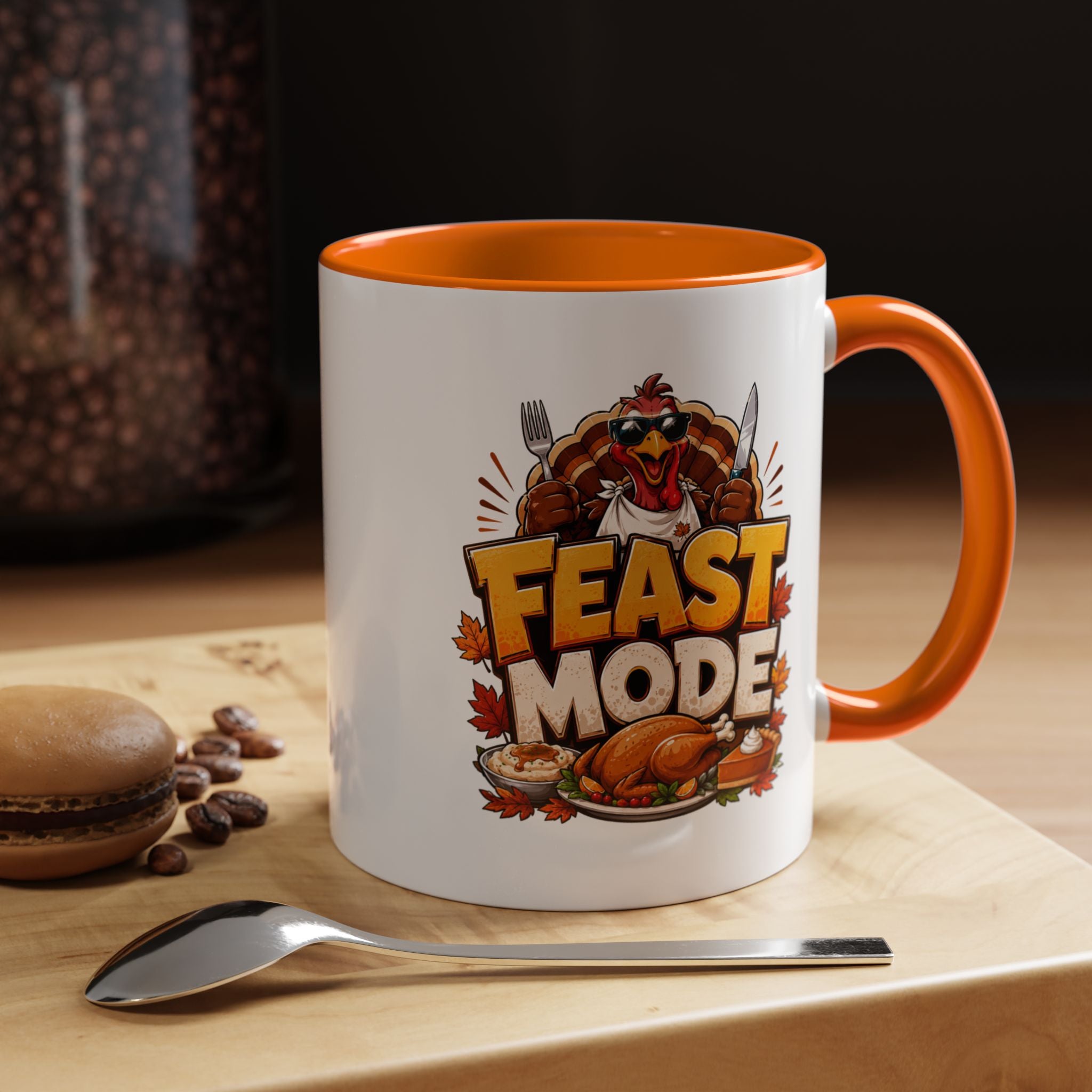 Thanksgiving Mug Feast Mode Coffee Mug — Thanksgiving Turkey Holiday Mug