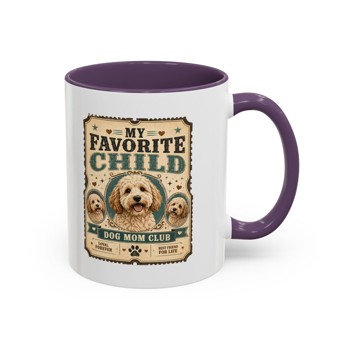 Milo Bailey Dog Dad Mom My Favorite Child Dog Mom Coffee Mug — Funny Dog Mom Gift