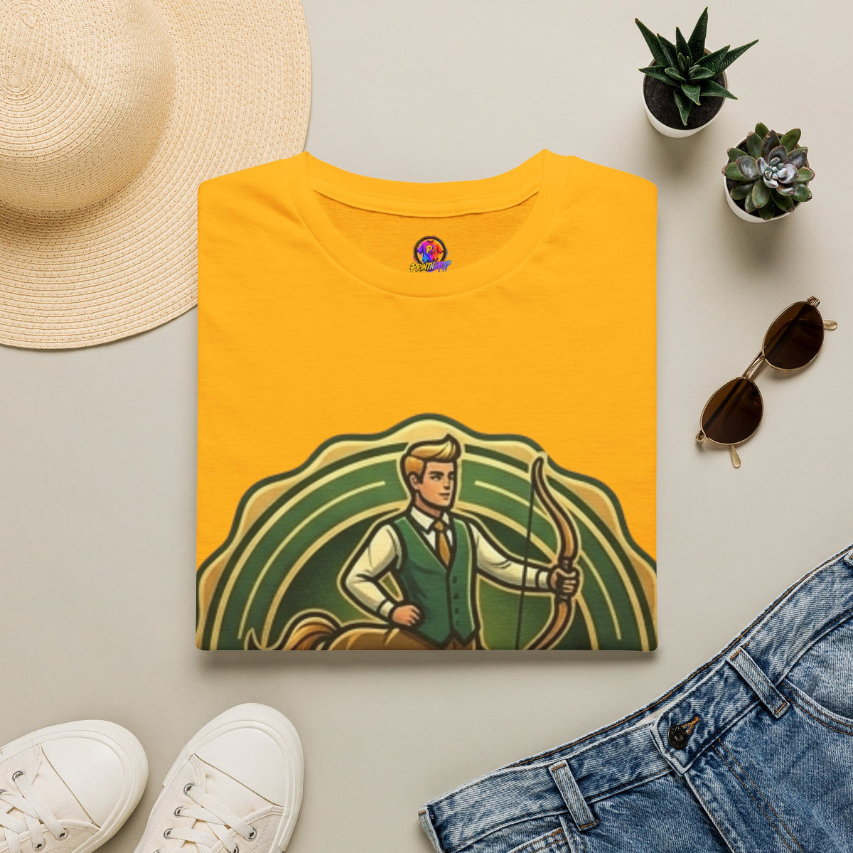 Sagittarius Archer T‑Shirt — "Professionally Spontaneous" Zodiac Tee