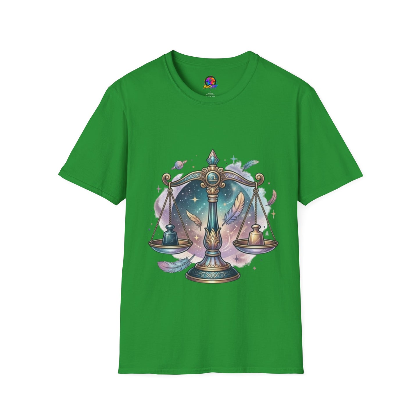 Libra Scales Zodiac T-Shirt — Celestial Astrology Graphic Tee